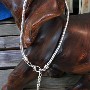 NEW Silver Snake 3mm Chain Bracelet Lobster Clasp